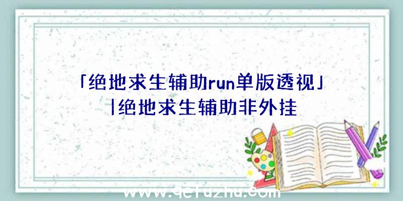 「绝地求生辅助run单版透视」|绝地求生辅助非外挂